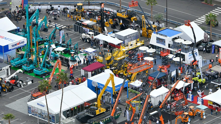 festival lot aerial view