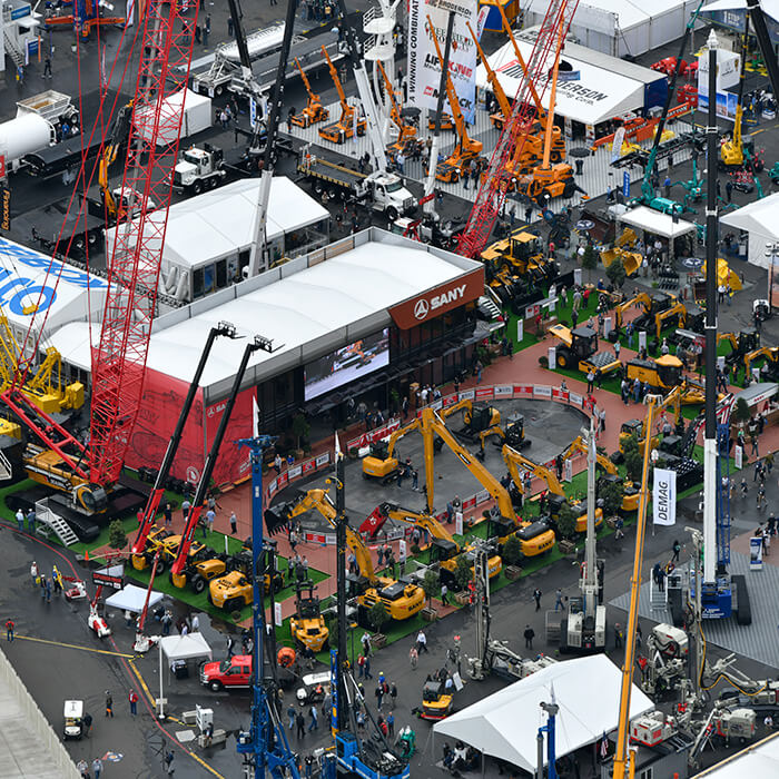 Sany, Kobelco Festival lost display CONEXPO-CON/AGG 2020